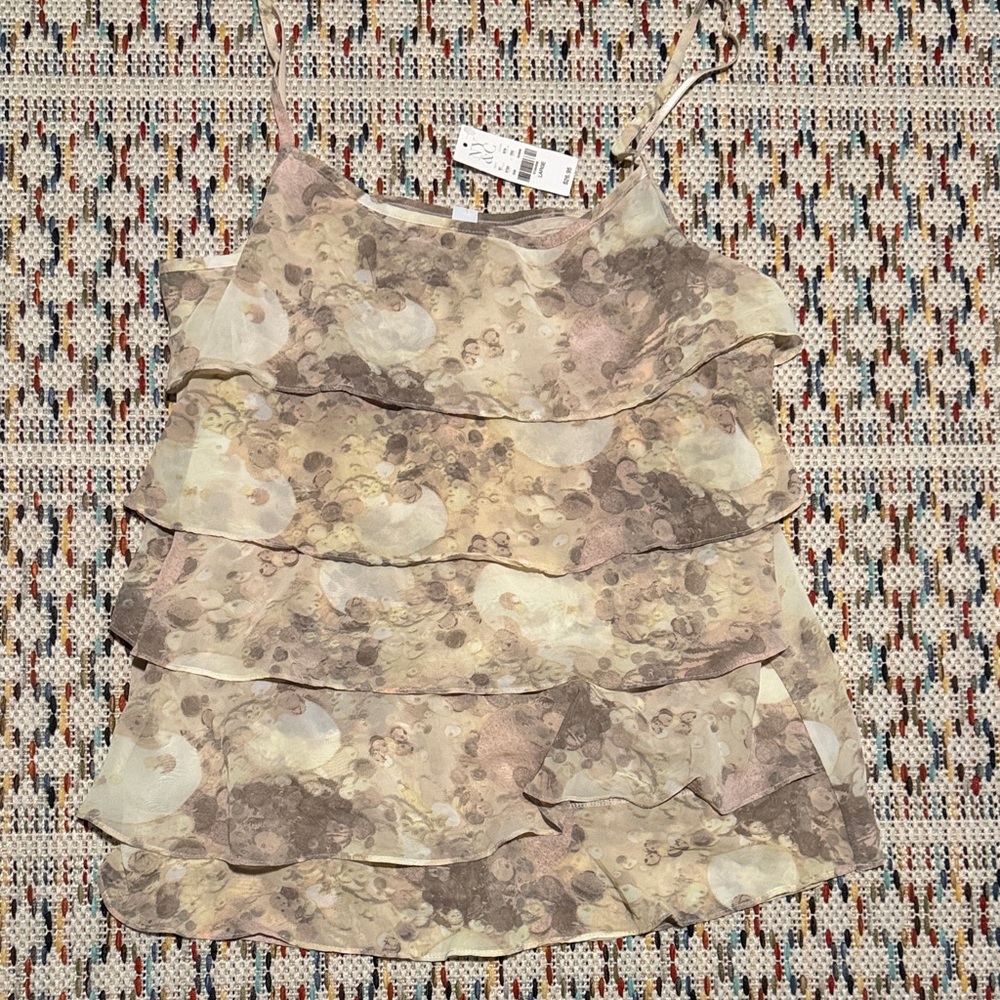 New York & Company Floral Ruffle Camisole